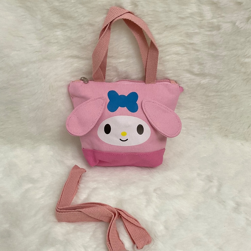 SALE$10 Super Cute My Melody Pink Canvas Hand, Shoulder and Crossbody Small Bag